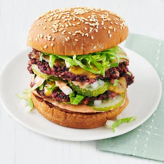 Vegtable Double Burger/አትክልት ደብል በርገር