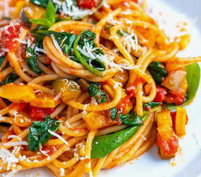 Vegetable Pasta/ፓስታ በአትክልት